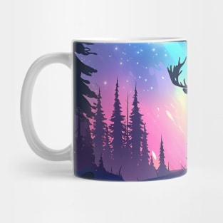 Alaska Nothern Lights Wildlife Mug